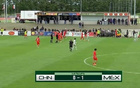國足U16半場0-1落后墨西哥，鄺兆鐳威脅，張伯霖射門被撲。