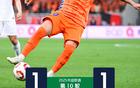 席爾瓦破門，瓦科追平，泰山隊(duì)平海牛1-1。